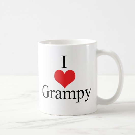 私は(ハート) Grampyを愛します コーヒーマグカップ (右)