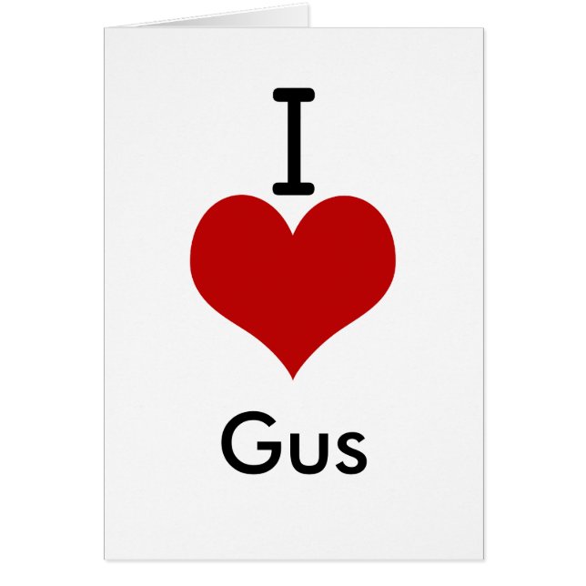 私は(ハート) Gusを愛します (正面)