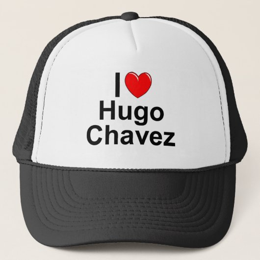 私は(ハート) Hugo Chavezを愛します キャップ (正面)