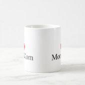 私は(ハート) MomMomを愛します コーヒーマグカップ (中央)