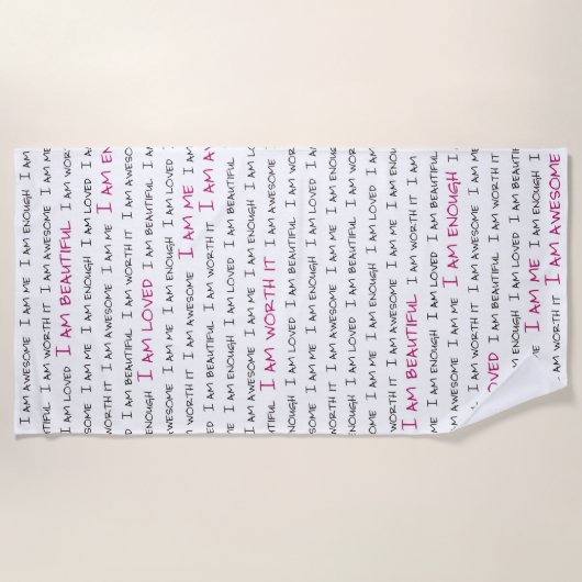 私は ビーチタオル (正面)