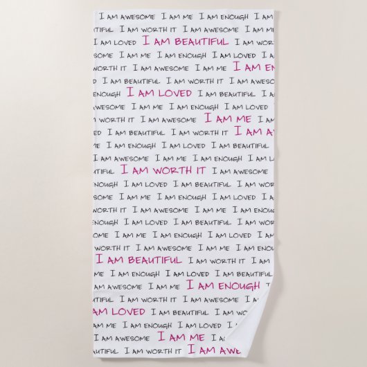 私は ビーチタオル (正面)