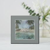 "私は"ビーチ宛先ウェディング招待状 招待状 (スタンド正面)
