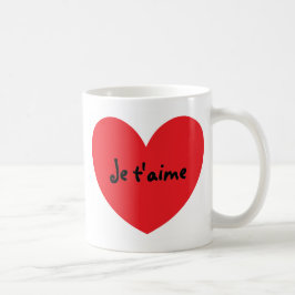 "私は" (フランスので)マグ愛します コーヒーマグカップ