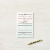 私は… ポストイット (デスク上)