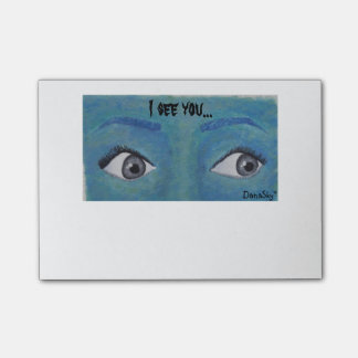 "私は"ポスト・イットのメモ帳を注目することを見ます ポストイット