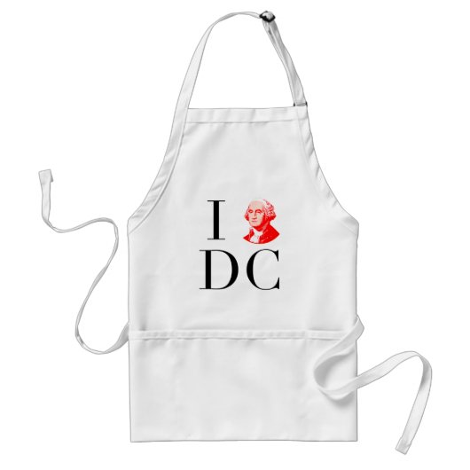 私は(ワシントンD.C.)愛します スタンダードエプロン (正面)