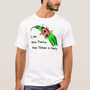 私は、二度、3倍女性あります Tシャツ