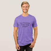 私は[名前]、私は衣服パープル トライブレンドＴシャツ (正面全面)