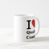 私は❤️品質コントロールを愛する – QC部門MUG コーヒーマグカップ (正面右)