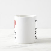 私は❤️品質コントロールを愛する – QC部門MUG コーヒーマグカップ (中央)