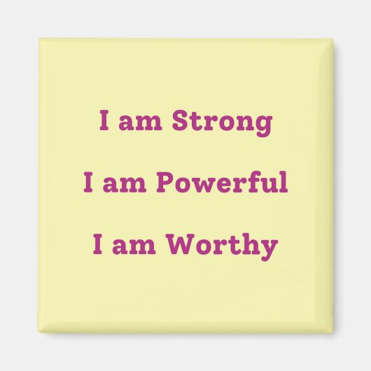 私は…四角磁石 マグネット (正面)