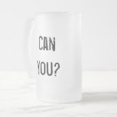 私は-左利き13.1を走ってもいいです フロストグラスビールジョッキ (正面左)