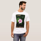 私は、庭師-オスの庭師愛します Tシャツ (正面フル)
