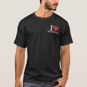 私は❤️微生物学が大好き/学部カスタム Tシャツ (正面)