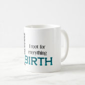 私は…応援します コーヒーマグカップ (正面右)