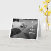 私は…恋しく思います カード (黄色い花)