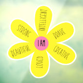 「私は」感動的デイジー ウィンドウサイン (シート3)