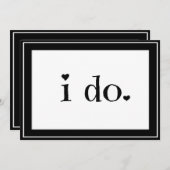 私は 招待状 (正面/裏面)