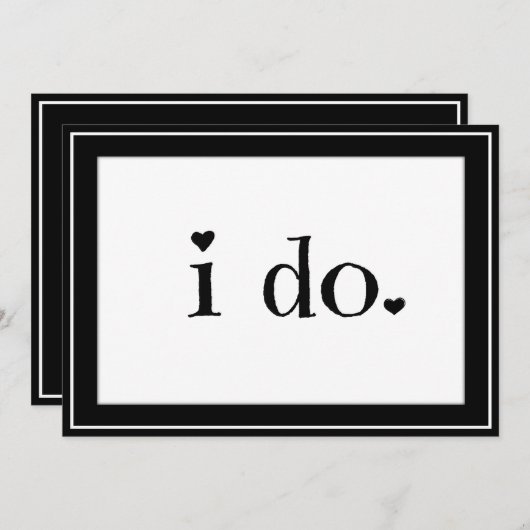 私は 招待状 (正面/裏面)