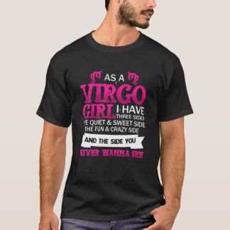 私は《星座》乙女座の女の子としては、静けさの3つの側面を持つ Tシャツ