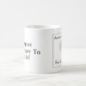 私は"果実"のパトロンの白のマグです コーヒーマグカップ (中央)