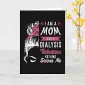 私は、母と透析技術者の腎臓病専門技術者です カード (黄色い花)