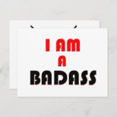 私は、毎日の肯定フラッシュカードの悪い シーズンポストカード (正面/裏面)