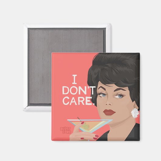 私は、気にオリジナルイラストレーション、おもしろいヴィンテージ マグネット (正面/裏面)