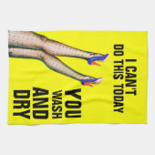 私は-洗浄及び乾燥した台所タオルこれをすることができません キッチンタオル (横)