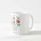 私は、深く賛美されて、非常に愛されて非常に支持されます コーヒーマグカップ (正面右)