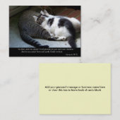 私は(猫)ビジネスかテレホンカードを提供します 名刺 (正面/裏面)