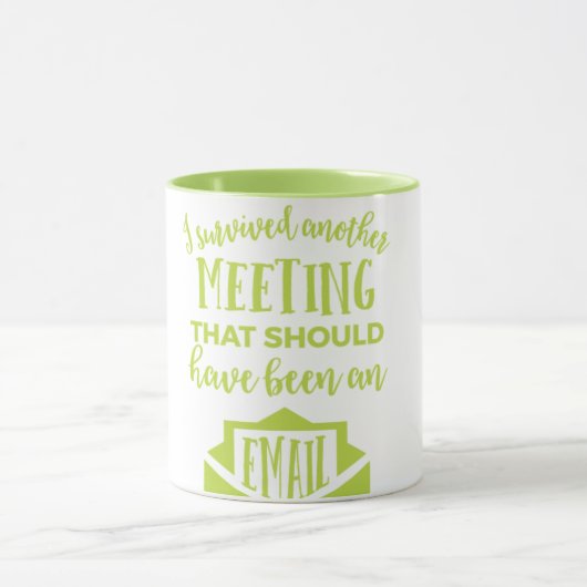 私は…生き延びました マグカップ (中央)