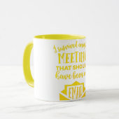 私は…生き延びました マグカップ (正面左)