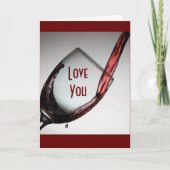 私は「私たちの記念日のカード」で「あなた」をトースト カード (正面)