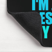 私は、私ちょうど休ませています私の目を眠っていません マウスパッド (コーナー)