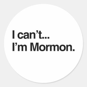 私は、私ですMORMON.pngできません ラウンドシール