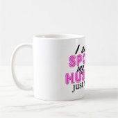 私は、私の夫ちょうど愛します私をだめになりません! コーヒーマグカップ (左)