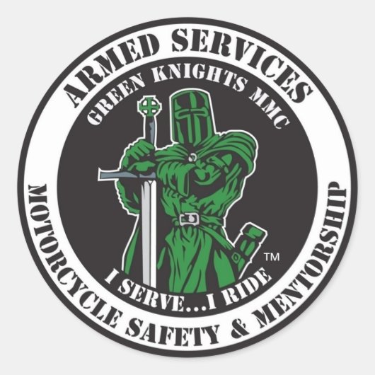 私は…私はステッカーに乗る ラウンドシール (正面)