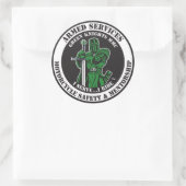 私は…私はステッカーに乗る ラウンドシール (バッグ)