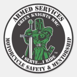 私は…私はステッカーに乗る ラウンドシール