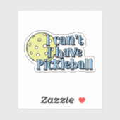 私は、私はピックボールを持っている |青と黄 シール (シート)