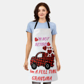 私は、私は退職したおばあちゃん、バレンタインデー エプロン (着用した状態)