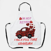 私は、私は退職したおばあちゃん、バレンタインデー エプロン (正面)