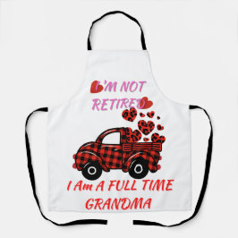 私は、私は退職したおばあちゃん、バレンタインデー エプロン