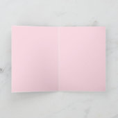 私は、私は、私は行く – がんピンクのリボンカード カード (内部)