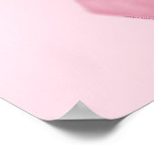 私は、私は、私は行く、癌ピンクのリボンプリント ポスター (角)