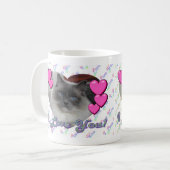 私は、私愛します2愛します コーヒーマグカップ (正面左)