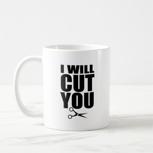私は-美容師のコーヒー・マグ切ります コーヒーマグカップ (左)