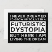 私は、自分がジストピアに住むなんて夢にも思わなかった ポストカード (正面/裏面)